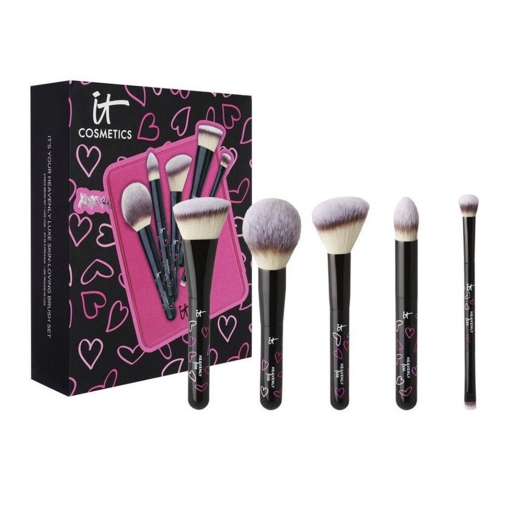IT‎ Cosmetics IT's Your Heavenly Luxe Skin-Loving 5-Piece Makeup Brush Set New